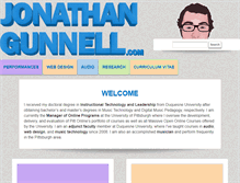 Tablet Screenshot of jonathangunnell.com